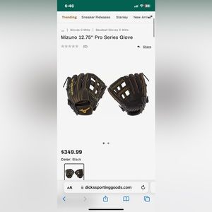 Mizuno LEFT HANDED softball glove